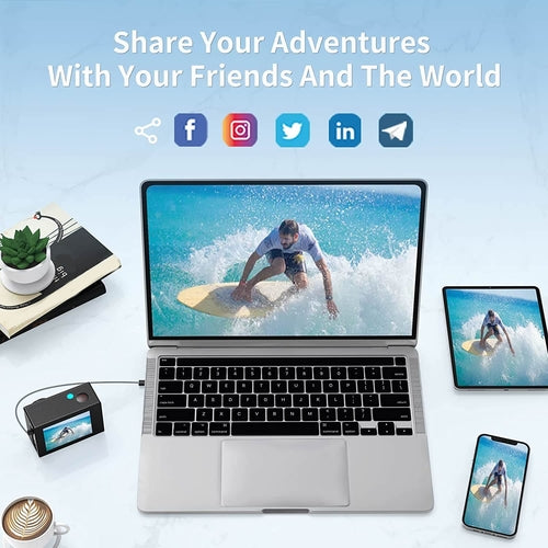 Caméra Sport 4K Wi-Fi Étanche Ultra HD
