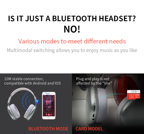 Casque Bluetooth Hi-Fi Sans Fil avec Réduction de Bruit