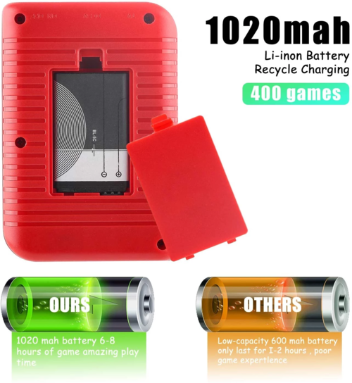 Console de Jeux Rétro Portable 400 Jeux Intégrés