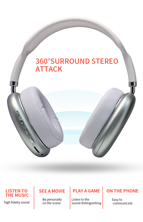 Casque Bluetooth Hi-Fi Sans Fil avec Réduction de Bruit