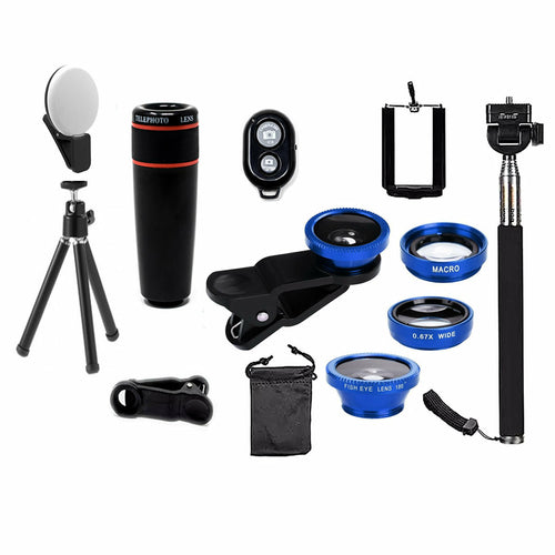 Kit Photo Smartphone 11 Objectifs pour iPhone et Android