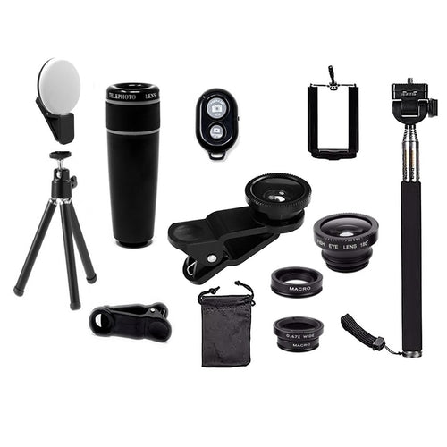 Kit Photo Smartphone 11 Objectifs pour iPhone et Android