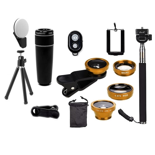 Kit Photo Smartphone 11 Objectifs pour iPhone et Android