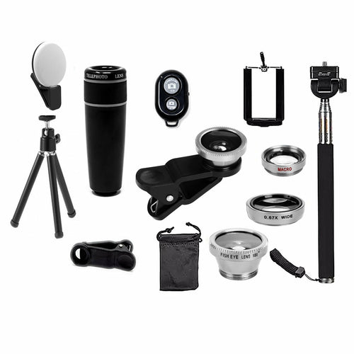 Kit Photo Smartphone 11 Objectifs pour iPhone et Android