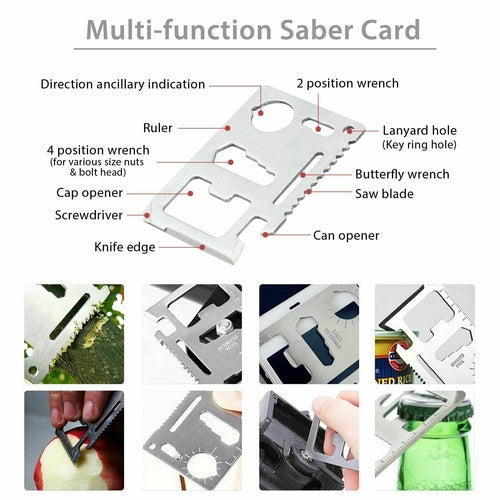 Kit de Survie Multifonction 14 en 1 Outdoor
